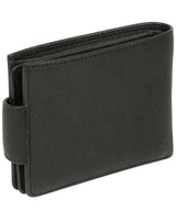 'Bret' Black Bi-Fold Leather Wallet image 5