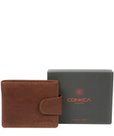 'Bret' Conker Brown Bi-Fold Leather Wallet image 6