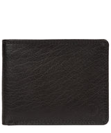 'Campbell' Black Bi-Fold Leather Wallet image 1