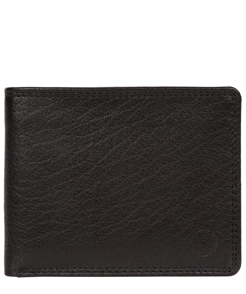 'Campbell' Black Bi-Fold Leather Wallet image 1