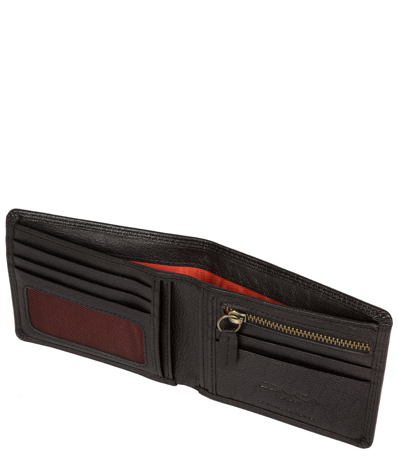 'Campbell' Black Bi-Fold Leather Wallet image 3