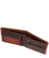 'Campbell' Chestnut Orange Bi-Fold Leather Wallet