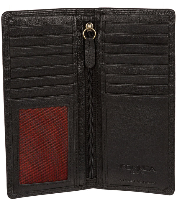 'Osbourne' Black Leather Breast Pocket Wallet image 3