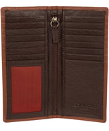 'Osbourne' Chestnut & Dark Brown Leather Breast Pocket Wallet image 3