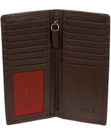 'Osbourne' Dark Brown Leather Breast Pocket Wallet Pure Luxuries London