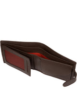 'Roth' Dark Brown Leather RFID Wallet image 3