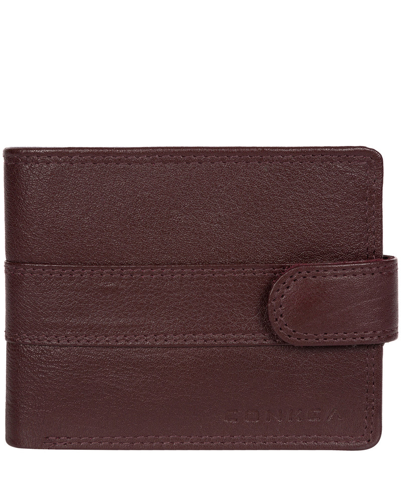 'Roth' Oxblood Bi-Fold Leather Wallet