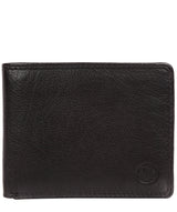 'Moon' Black Bi-Fold Leather Wallet image 1