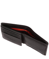 'Moon' Black Bi-Fold Leather Wallet image 4