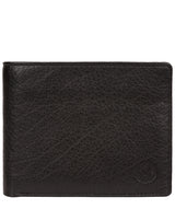 'Cain' Black Bi-Fold Leather Wallet image 1
