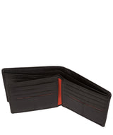 'Cain' Black Bi-Fold Leather Wallet image 4