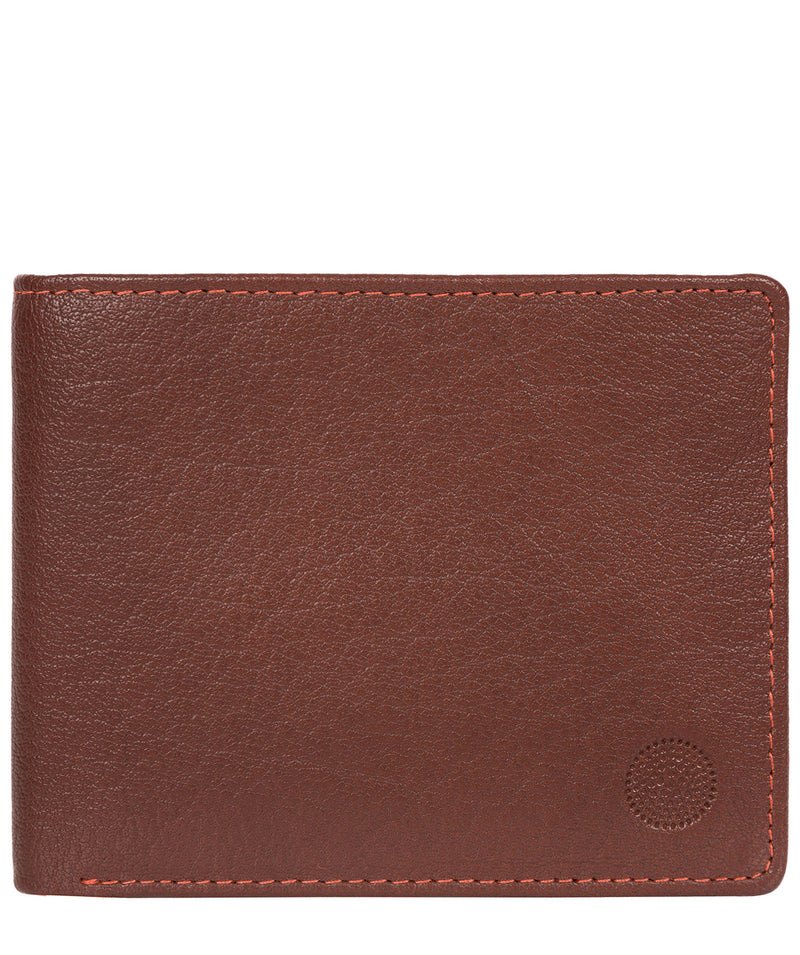 'Cain' Conker Brown Bi-Fold Leather Wallet image 1