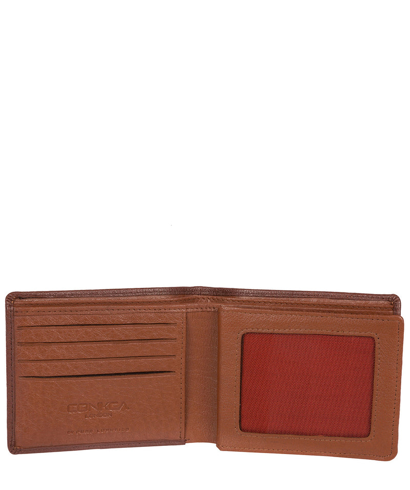 'Cain' Conker Brown Bi-Fold Leather Wallet image 3