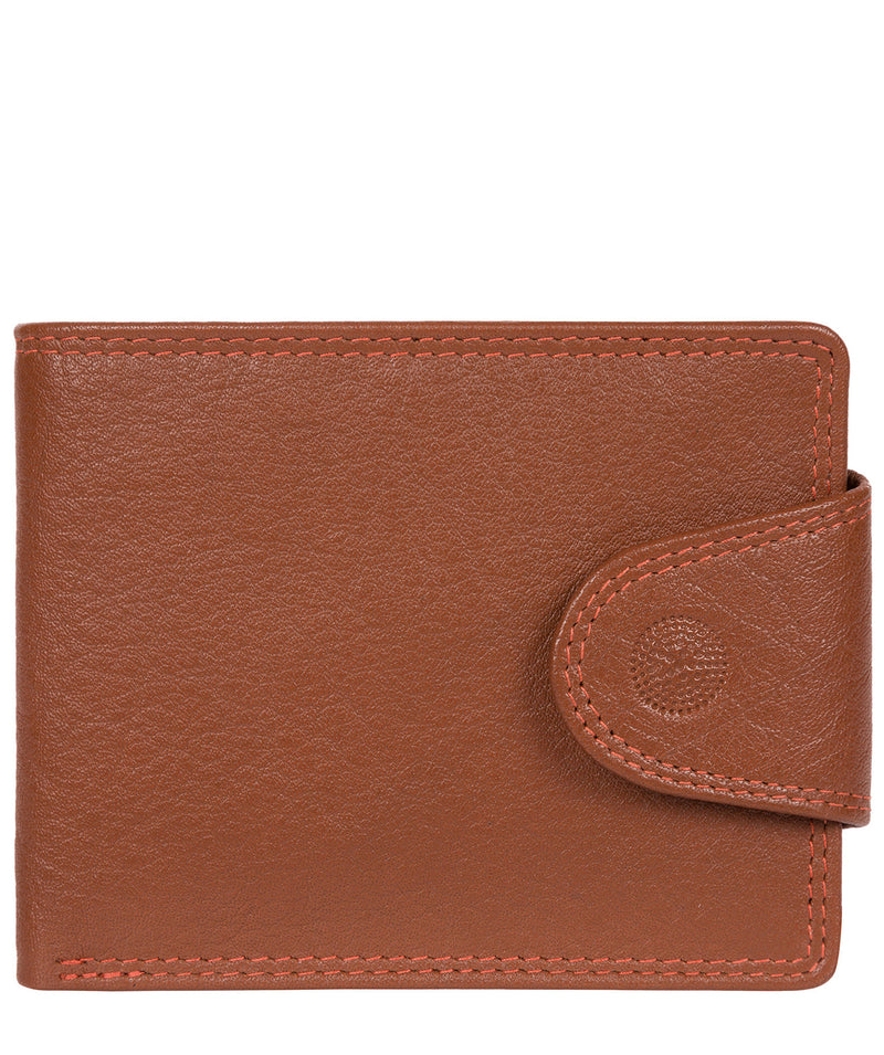 'Tyler' Chestnut Orange Bi-Fold Leather Wallet image 1