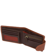 'Tyler' Chestnut Orange Bi-Fold Leather Wallet image 3
