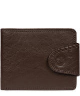 'Tyler' Dark Brown Leather RFID Wallet image 1