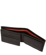 'Edge' Black Bi-Fold Leather RFID Wallet image 4
