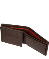 'Edge' Dark Brown Leather RFID Wallet Pure Luxuries London