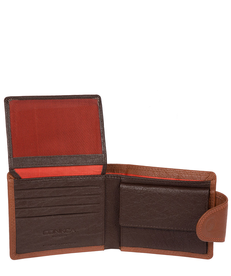 'Dunbar' Chestnut Orange Leather Wallet