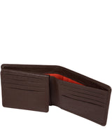 'Ezrin' Dark Brown Bi-Fold Leather Wallet image 4