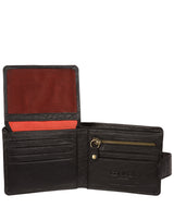 'Jones' Black Bi-Fold Leather Wallet image 3