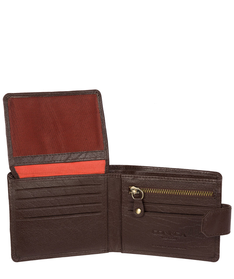'Jones' Dark Brown Bi-Fold Leather Wallet image 3
