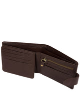 'Jones' Dark Brown Bi-Fold Leather Wallet image 4