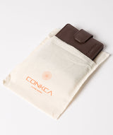 'Jones' Dark Brown Bi-Fold Leather Wallet image 5