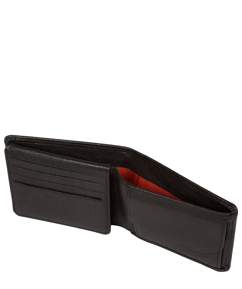 'Cobain' Black Bi-Fold Leather Wallet image 4