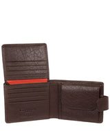 'Mason' Dark Brown Bi-Fold Leather Wallet image 3