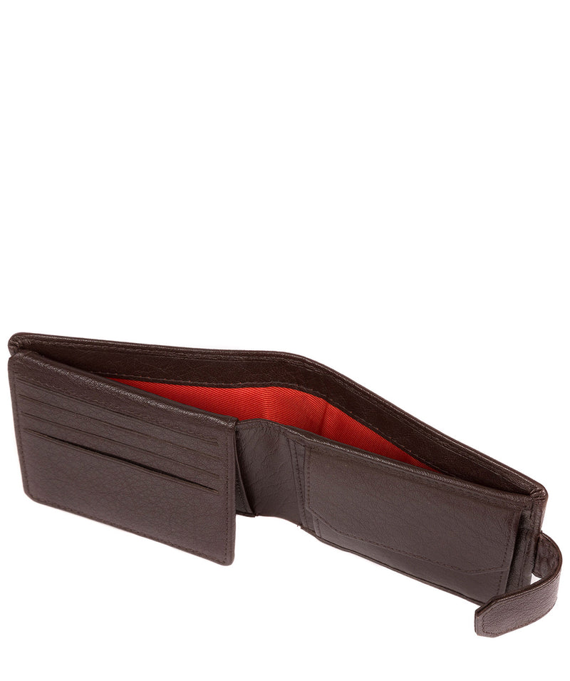 'Mason' Dark Brown Bi-Fold Leather Wallet image 4