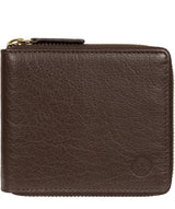 'Morrison' Dark Brown Leather RFID Wallet image 1