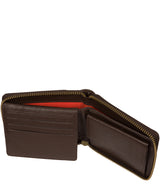 'Morrison' Dark Brown Leather RFID Wallet image 3
