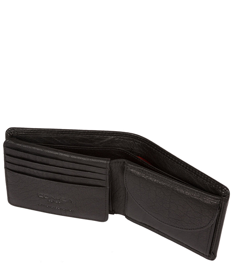 'Miller' Black Bi-Fold Leather Wallet Pure Luxuries London