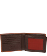 'Conan' Chestnut and Dark Brown Bi-Fold Leather Wallet image 3