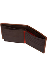 'Conan' Chestnut and Dark Brown Bi-Fold Leather Wallet image 4