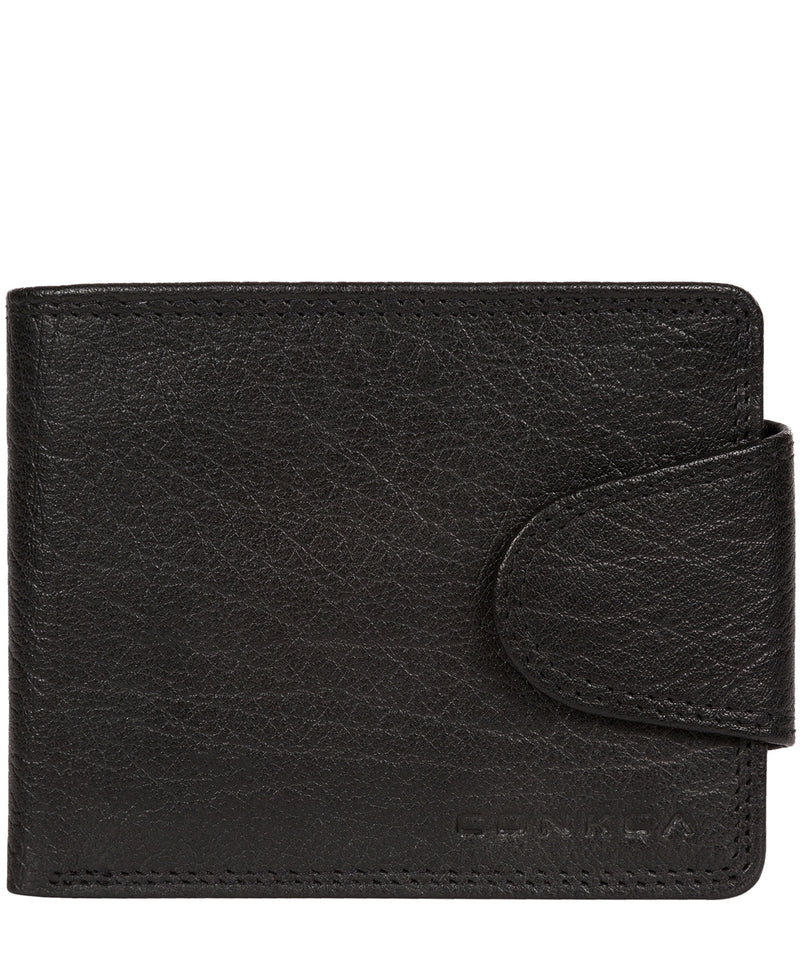 'Heath' Black Bi-Fold Leather Wallet image 1