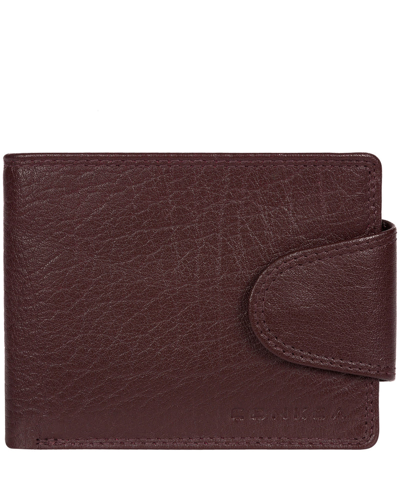 'Heath' Oxblood Bi-Fold Leather Wallet image 1