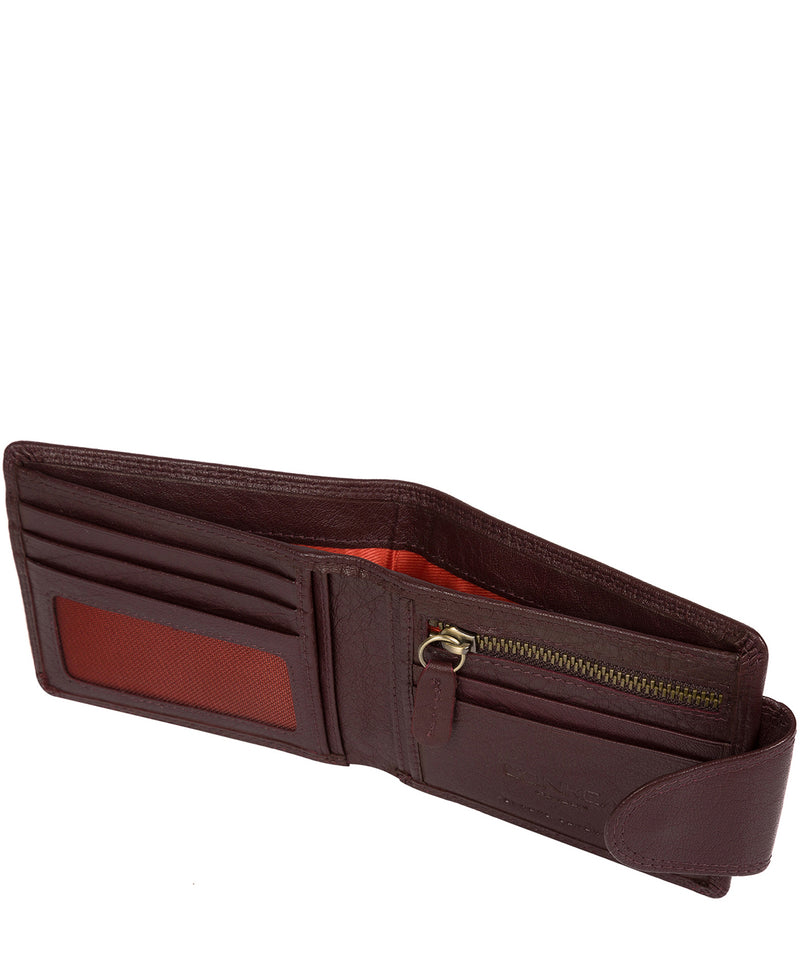 'Heath' Oxblood Bi-Fold Leather Wallet image 3