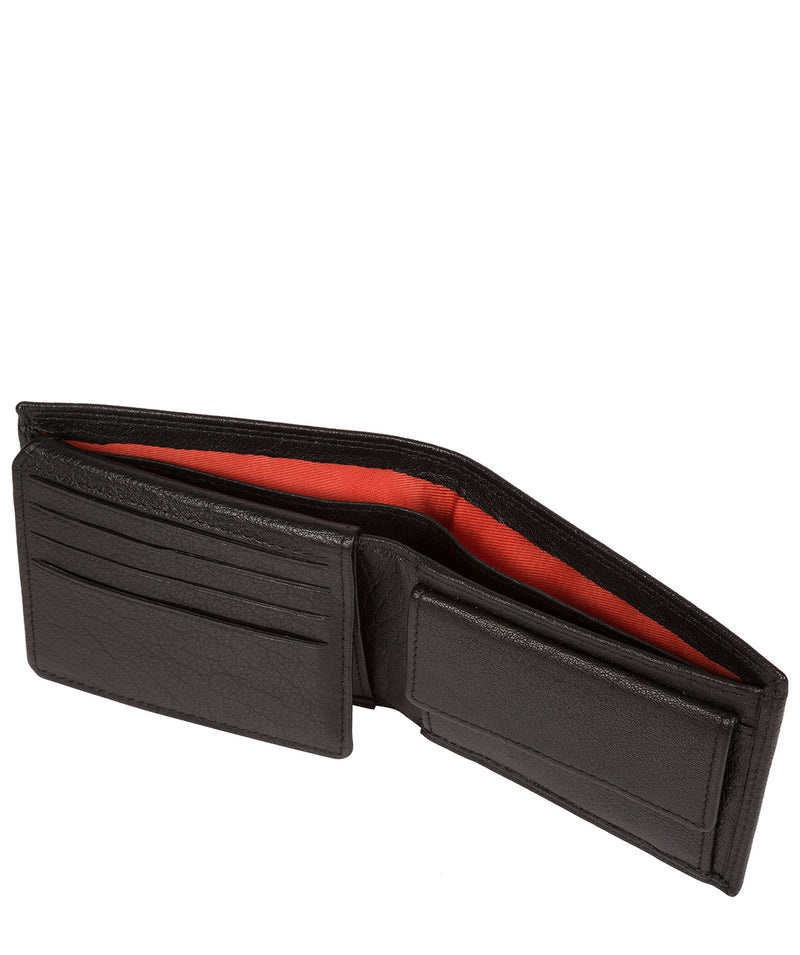 'Ike' Black Bi-Fold Leather Wallet image 4