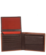 'Ike' Chestnut Dark Brown Bi-Fold Leather Wallet image 3