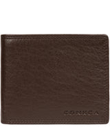 'Ike' Dark Brown Leather RFID Wallet Pure Luxuries London