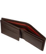 'Ike' Dark Brown Leather RFID Wallet Pure Luxuries London