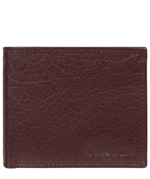 'Ike' Oxblood Bi-Fold Leather Wallet image 1