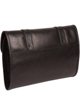 'Mere' Black Leather Hanging Washbag image 3