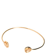 Gift Packaged 'Capucine' Gold Plate & Amber Glass Bangle