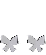 Gift Packaged 'Narciso' Sterling Silver Butterfly Earrings