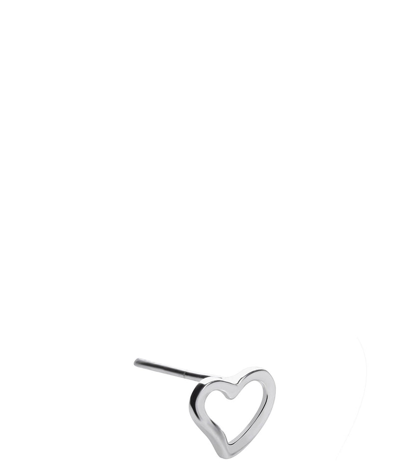 Gift Packaged 'Rosabella' Sterling Silver Heart Outline Earrings